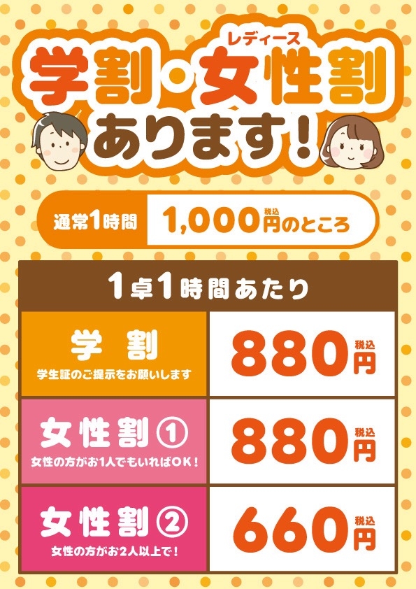 雀荘 マージャンクラブ・パルティールPartirのお知らせ写真